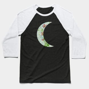 Floral Sheet Music - Moon Baseball T-Shirt